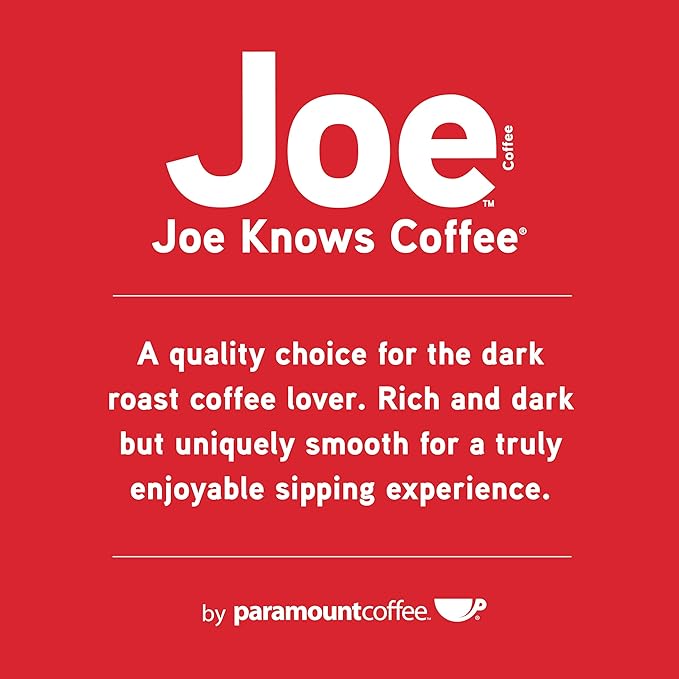 Joe Knows Coffee Dark Roast, Ground Coffee, Tall Dark and Handsome, 2 Pounds