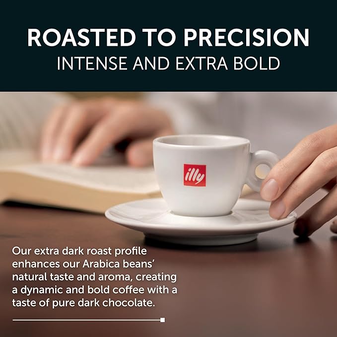 illy Espresso Coffee Pods - Compatible with Nespresso Machines - Forte Extra Bold Roast - Rich & Strong Flavor - Notes of Dark Chocolate - Single Serve Capsules - 10 Count (Pack of 20)