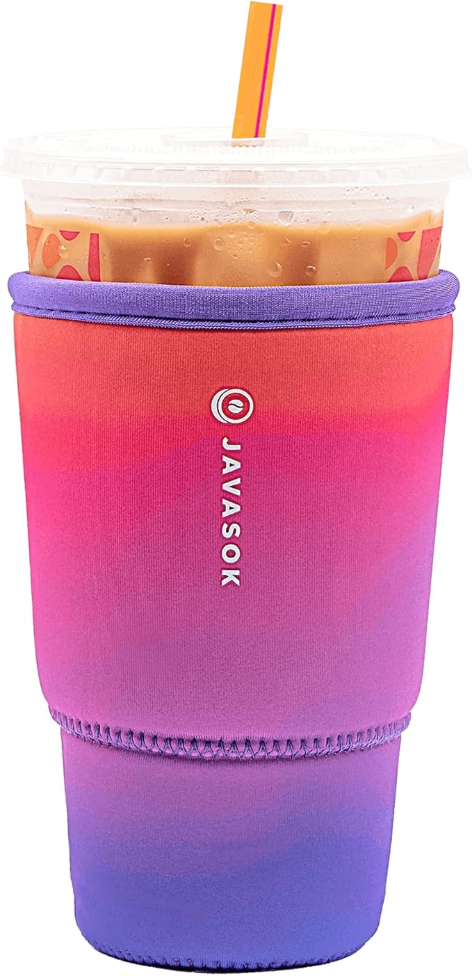 Sok It JavaSok Iced Coffee & Cold Soda Insulated Neoprene Cup Sleeve (Twilight, Large: 30-32oz)
