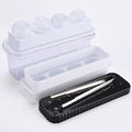 Premium Ice Cube Tray with Lid - BPA-Free Round Ice Cube Mold, Easy-Release Reusable Ice Cubes, Durable Sphere Ice Mold for Cocktails & Beverages, Stackable Ice Molds for Whiskey