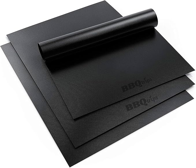 Grill Mats for Outdoor Grill, (10 pcs) Non Stick BBQ Grill Mat Grilling Mat, BBQ Grilling Accessories, Heavy Duty, Reusable and Easy to Clean, Grill Sheets for Gas Charcoal and Electric BBQ