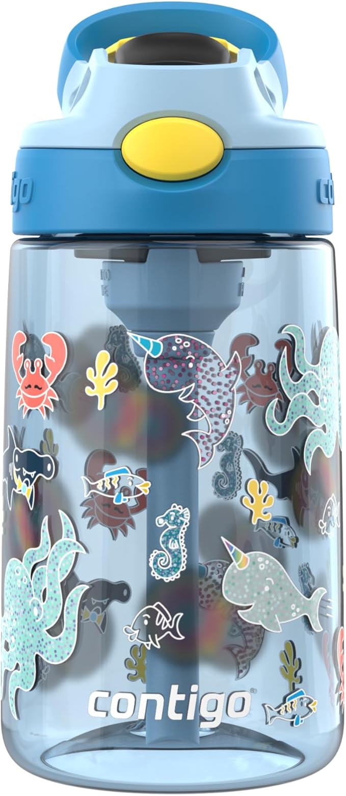 Contigo Kids Water Bottle with Redesigned AUTOSPOUT Straw, 14 oz