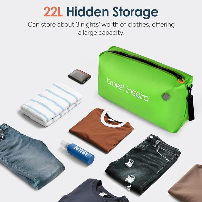 Vacuum Bags for Travel Luggage, Reusable Compression Bags for Carry On Suitcases and Backpack, Vacuum Seal Packing Cube for Cloth (1PC No Pump)