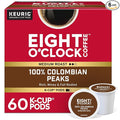 Eight O'Clock Coffee Colombian Peaks Keurig Single-Serve K-Cup Pods, Medium Roast Coffee, 60 Count