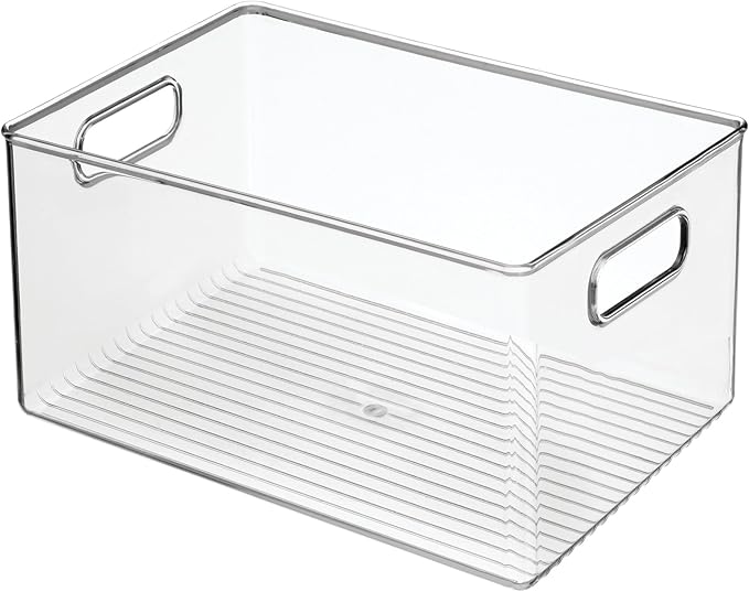 InterDesign iDesign Recycled Plastic Pantry Storage Bin – Linus Collection - Clear