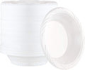 PLASTICPRO 200 Count Disposable 18 ounce White Plastic Soup Bowls