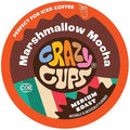Crazy Cups Flavored Marshmallow Mocha Chocolate Coffee, Single Serve for Keurig K Cups Machines, Hot or Iced, Medium Roast in Recyclable Pods, 22 Count (Pack of 1)
