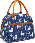 FlowFly Insulated Lunch Cooler Bag - Tote Bag Organizer for Women/Men, Alpaca