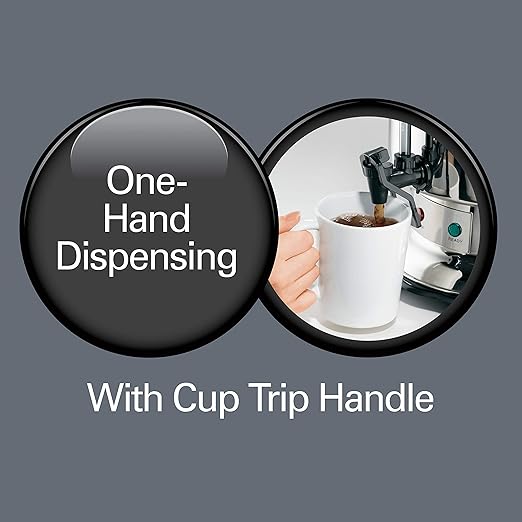 Hamilton Beach Commercial Coffee Urn & Hot Beverage Dispenser, 60 Cup Capacity, Polished Stainless Steel (D50065)