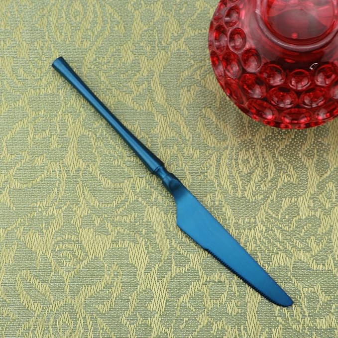 Gugrida Unique & Beautiful Flatware Set - 20 Piece Iridescent Silverware Sets | 18/10 Stainless Steel Reusable Cutlery Set | Blue Utensils Service For 4 with Dessert Fork, Knife, Spoon, Dinner Fork