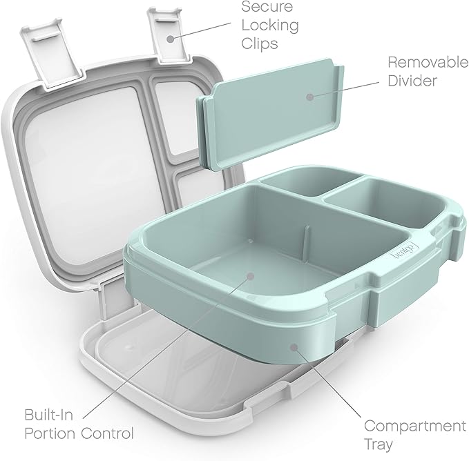 Bentgo Fresh 3-Pack Meal Prep Lunch Box Set - Reusable 3-Compartment Containers for Meal Prepping, Healthy Eating On-the-Go, and Balanced Portion-Control - BPA-Free, Microwave & Dishwasher Safe