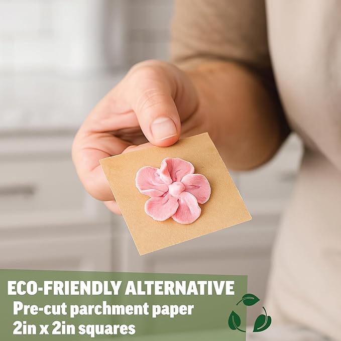 Zenlogy Unbleached Parchment Paper Squares 2x2 (400 Sheets) - Perfect for Storing Freezing Separating Baking Diamond Painting