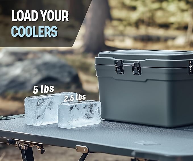 Alaskey® Extra Large Ice Block Mold 5 lbs With Lid (2-Pack) | Create Perfect Ice Bricks | Professional Silicone Mold for Crafting Giant Ice Cubes, Ideal for Ice Baths, Coolers, Bartender Accessories