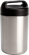 Goodful Stainless Steel Food Jar, Double Wall Vacuum Sealed Insulated Food Storage Container with Carry Handle Lid, 16-Ounce, Stainless Steel