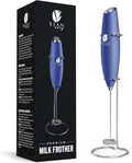 Bean Envy Milk Frother, Coffee Stirrers, Frother Wand, Milk Frother Handheld, Frother with stand, Hand Blender for Coffee, Lattes, Cappuccino, Matcha and Hot Chocolate – Kitchen Gifts - Blue