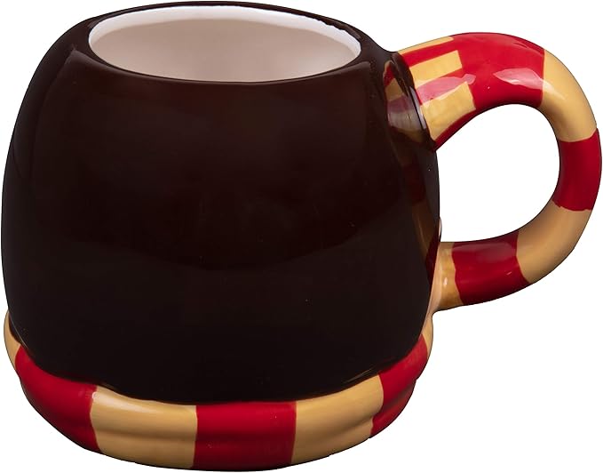 Harry Potter Figural Coffee Mug, 24 oz - Cute Chibi Design with Gryffindor Scarf Handle - Ceramic