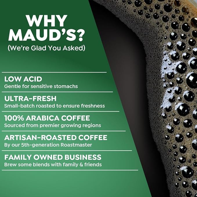 Maud's Coffee Lovers Variety Pack Coffee Pods, 40 ct, 16 Assorted Flavors in Recyclable Single Serve Pods – 100% Arabica Beans, Compatible with Keurig K Cups Maker