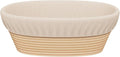 Sondiko Oval Bread Proofing Basket, Handmade Sourdough Bread Baking Supplies, Banneton Bread Proofing Basket Brotform with Proofing Cloth Liner for Sourdough Bread, Baking
