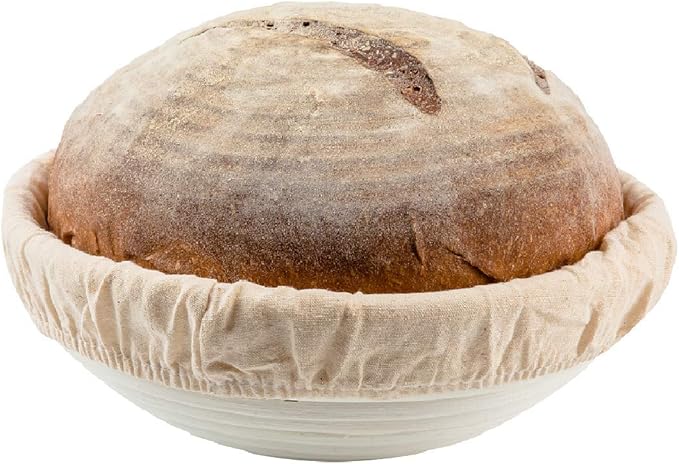 9 inch Round Banneton Bread Proofing Basket Liner SUGUS HOUSE Brotform Dough Rising Baking Bowl Dough Gifts for Bakers Proving Baskets for Sourdough