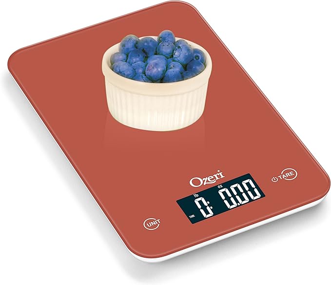 Ozeri Touch Professional Digital Kitchen Scale (12 lbs Edition) in Tempered Glass