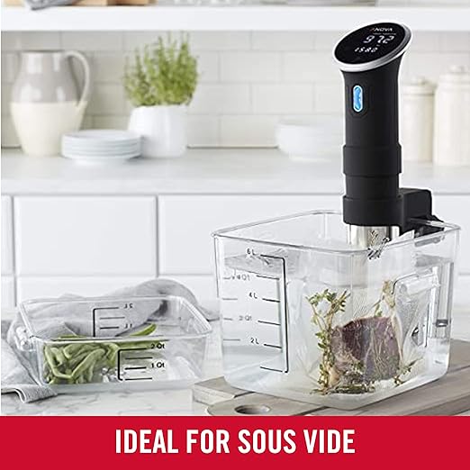 Rubbermaid Commercial Products, Space Saving Square Food Storage Container, 12 Quart, Clear, for Kitchen/Sous Vide/Meal Prep