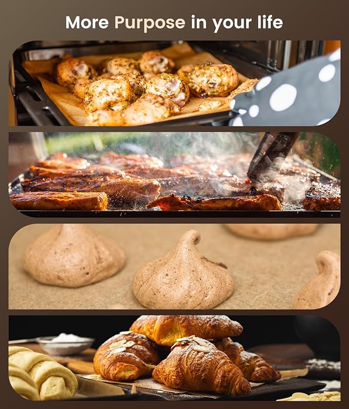 200 Pcs Parchment Paper Sheets, Unbleached Baking Parchment Sheets, 12x16 Inch, Non-Stick, Heat-Resistant, Biodegradable