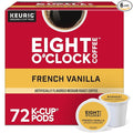 Eight O'Clock Coffee French Vanilla, Single-Serve Coffee K-Cup Pods, Medium Roast, 72 Count