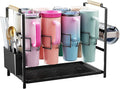 Housolution Water Bottle Organizer Drying Rack for 40 oz Tumbler with Handle, Multifunctional Cup Storage Holder Compatible with Stanley, Owala, Simple Modern and Other Brands, 8 Slots (Patented)