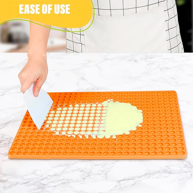 15.35" x 11" Dog Treat Silicone Mold with 468 cavities - Non-Stick Silicone Dog Treat Molds for Baking and Freezing - Durable and Flexible Yogurt Melt Mold for Ice, Marshmallows, Jelly and Candies