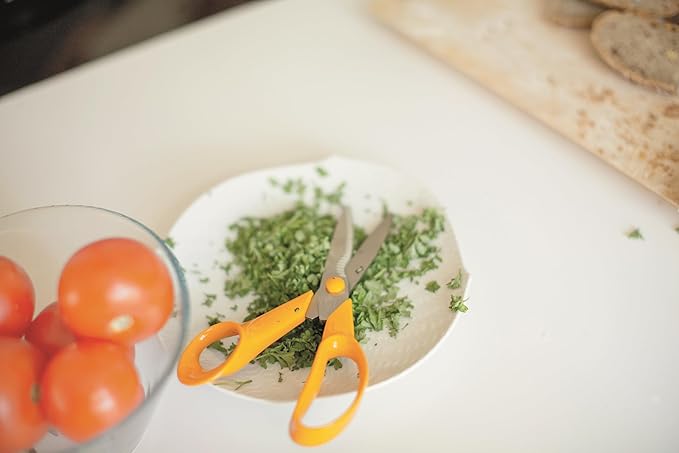 Fiskars Kitchen Scissors, Total Length: 18 cm, Quality Steel/Synthetic Material, Classic, 1000819