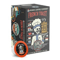 Bones Coffee Company Flavored Coffee Bones Cups French Toast | 12ct Single-Serve Coffee Pods Compatible With 1.0 & 2.0 Keurig Coffee Maker | Sweet Buttery Flavor Aroma