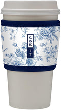 Sok It HotSok Coffee & Tea Reusable Insulated Neoprene Cup Sleeve (Like Fine China)