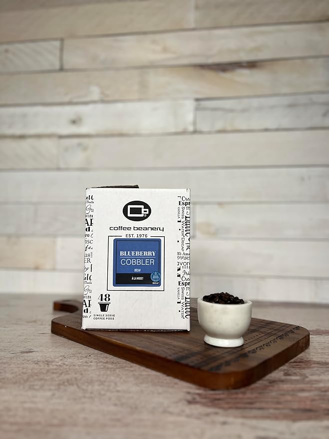 Blueberry Cobbler Coffee Pods by Coffee Beanery | 48ct Bulk Medium Roast Arbica Coffee