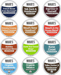 Maud's Family Pack Coffee Pods Variety Pack, 136 ct, 12 Assorted Flavors, Medium Roast Recyclable Single Serve Pods – 100% Arabica Coffee, Compatible with Keurig K Cups Maker