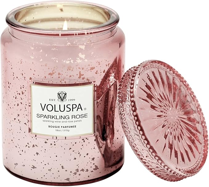 Large - Sparkling Rose by Voluspa for Unisex - 18 oz Candle