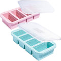 Souper Cubes 1 Cup Silicone Freezer Molds with Lids - Soup Cubes Freezer Tray with Lid - Perfect for Freezing Broth, Rice, Individual Portions, Meal Prepping and More - Sprinkles - 2-Pack