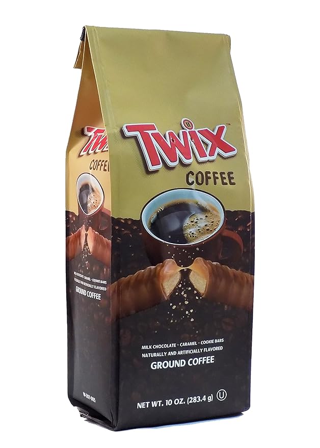 Ground Coffee, Medium Roast, Caramel Chocolate Flavored 10oz Bag