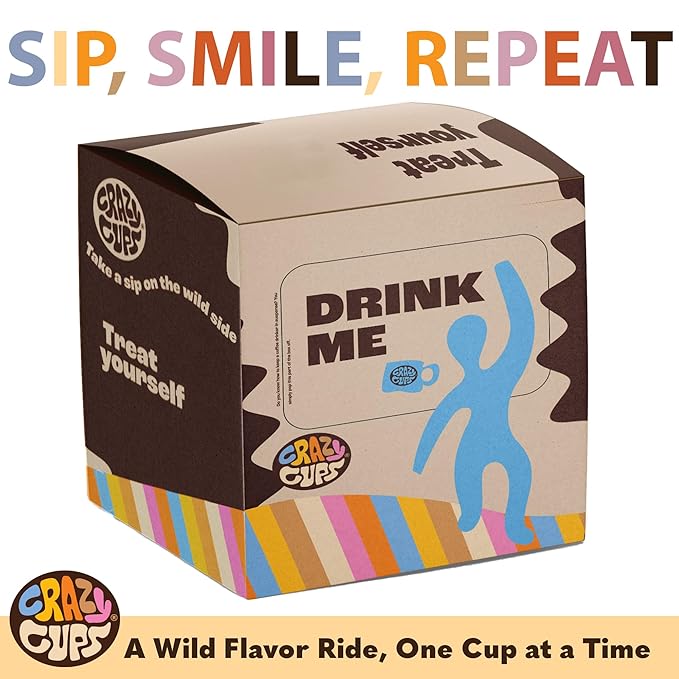 Crazy Cups Flavored Coffee in Single Serve Coffee Pods - Flavor Coffee Variety Pack for Keurig K Cups Machine, 20 Count (Pack of 2)