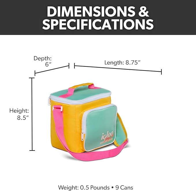 Igloo Retro Square Lunch Bag Cooler