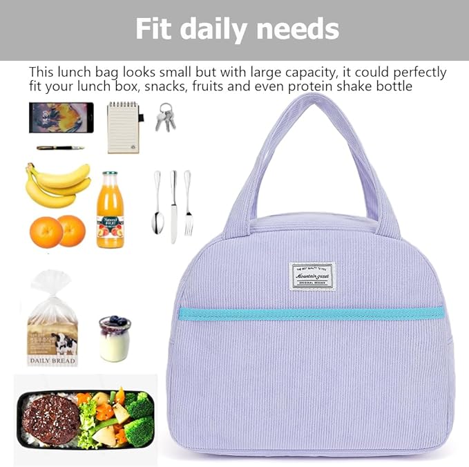 lunch bag women & men,Insulated Cooler Lunch Box Adult Water Resistant Lunch tote bag Shoulder strap not included