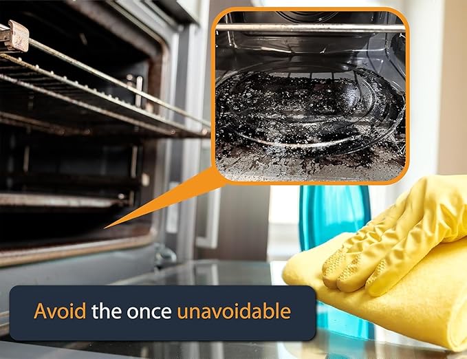 Oven Liners for Bottom of Oven - 2 Pack Large Heavy Duty Mats, 17”x25” Non-Stick Reusable Liner for Electric, Gas, Toasters, Grills - BPA & PFOA Free Kitchen Accessory to Keep It Clean (Silver)