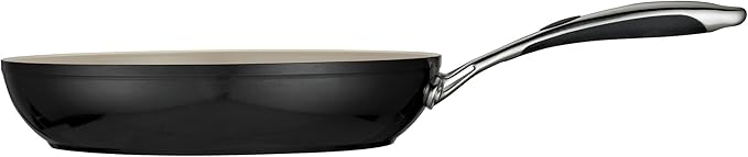 Tramontina Ceramica Deluxe 12-Inch Frying Pan, Ceramic Non Stick Large Skillet, Oven-Safe, Metallic Black