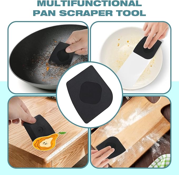 Cast Iron Scrubber | Dish Scrub Brush | 316 Cleaner Chainmail Scrubber for Cast Iron Pan Skillet Cleaner - Dish Scouring Pad Dishwasher Safe Cleaning Kit, Grey 02