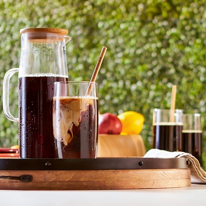 Don Francisco's Organic Cold Brew Coffee Pitcher Packs – Easy At-Home Prep, Smooth and Rich with Chocolate Notes – Medium-Dark Roast, 100% Arabica – Enjoy Black or with Cream & Sugar – Makes 2 Pitchers (12 Servings)