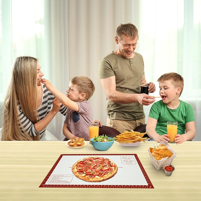 Non Stick Pastry Mat for Rolling Dough Fondant Pie Crust, Macaron Silicone Baking Mat for Mat Extra Large Silicone Mats for Baking Cookie Cakes Pizza Candy Bread