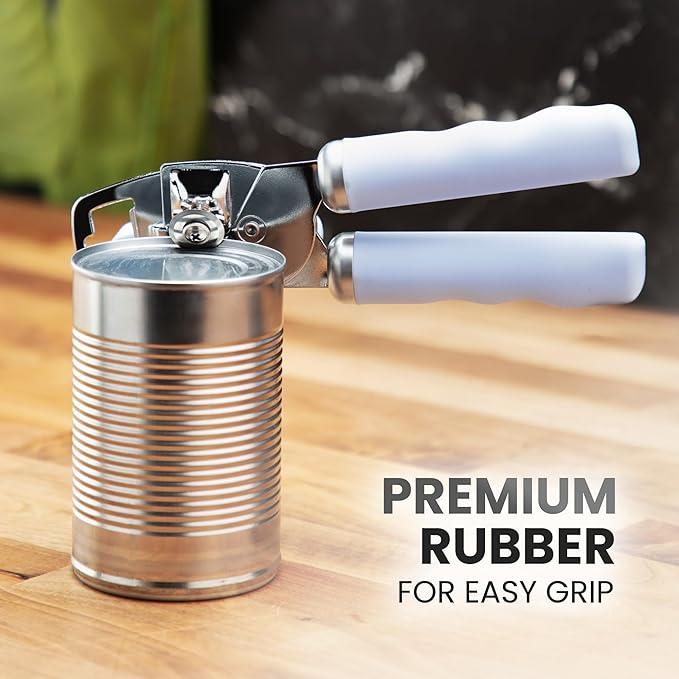 Zulay Kitchen Manual Can Opener with Bottle Opener with Turn Knob