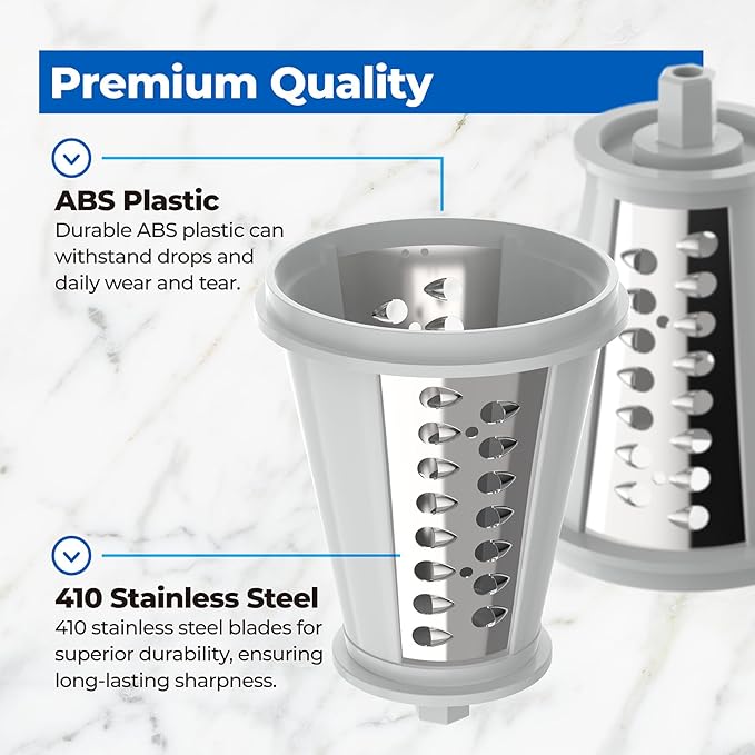 Hexagon Plug Shred Cone for Presto Professional Salad Shooter Models 02970 02960, Cheese Grater Replacement Parts for Shredding Cheese, Vegetables and Fruits