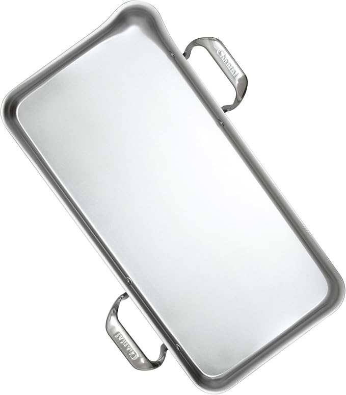 Chantal Stainless Steel Griddle, 19" x 9.5" (Brushed Stainless Steel)