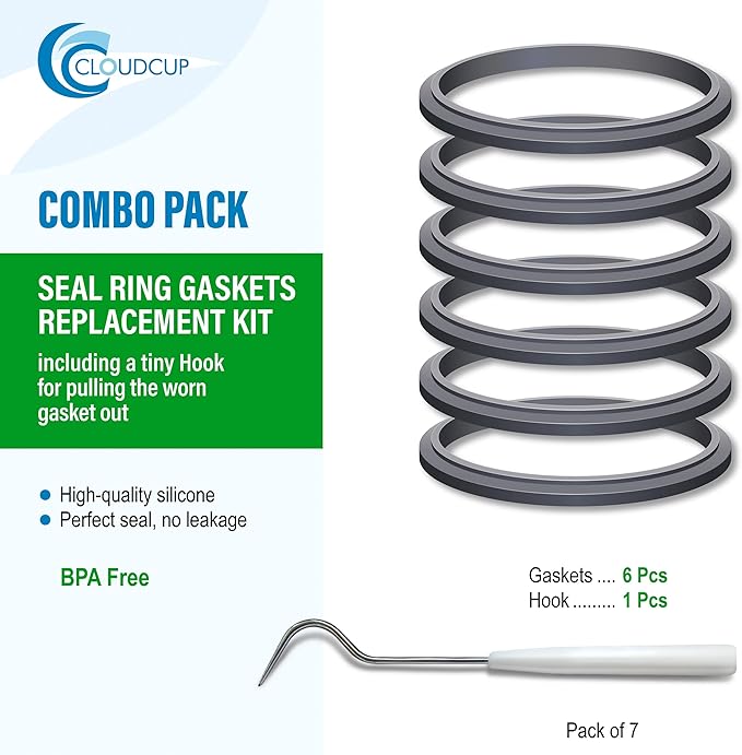 Gasket Replacement Rubber Ring Seal Rings Gaskets Part for Nutribullet Replacement Parts Accessories Blender 900 Series 600W and 900W