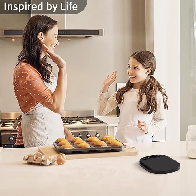 Vitafit 33lb/15kg Digital Food Scale in High Precision 0.1oz/1g, Our Own Kitchen Scale Professional Factory Since 2001, Home and Kitchen Essentials for Cooking and Baking, LED, 3*AAA Batteries, Black